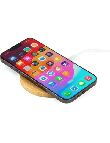 Chargeur à induction en bambou personnalisé - Rapide et  2
