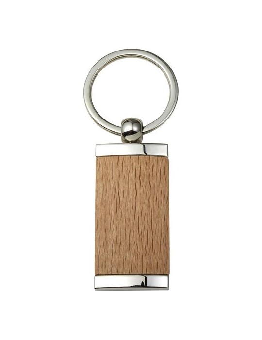 Porte-clés en Bois et Métal Personnalisé - Jennie