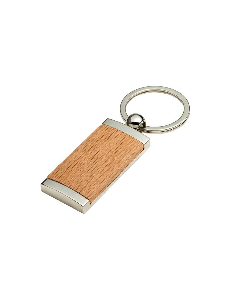 Porte-clés en Bois et Métal Personnalisé - Jennie
