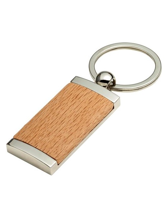 Porte-clés en Bois et Métal Personnalisé - Jennie
