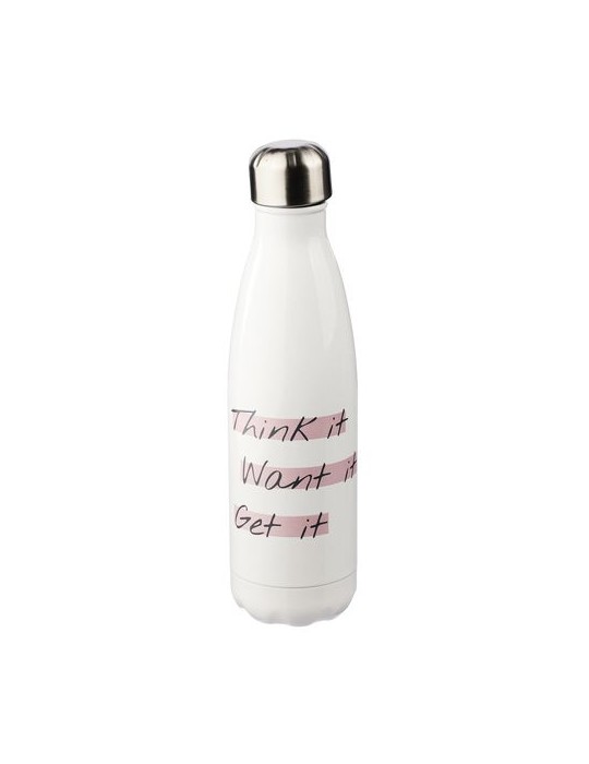 Gourde isotherme 500ml en acier inoxydable personnalisée Lombok