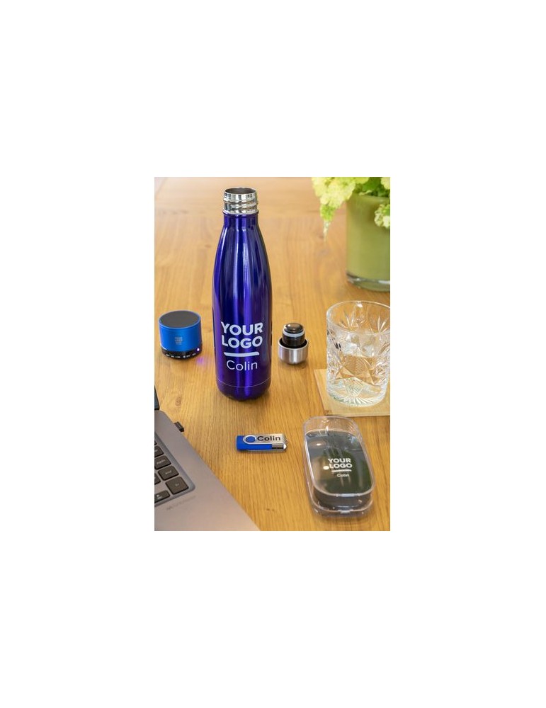 Gourde isotherme 500ml en acier inoxydable personnalisée Lombok