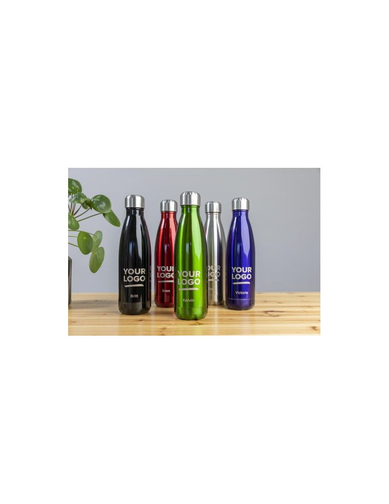 Gourde isotherme 500ml en acier inoxydable personnalisée Lombok