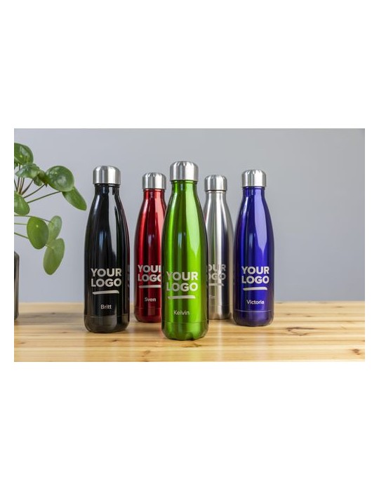 Gourde isotherme 500ml en acier inoxydable personnalisée Lombok