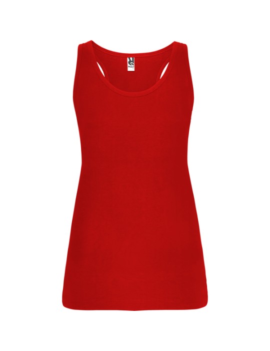 Débardeur dos nageur brodé logo, coton 165 g/m² | Brenda