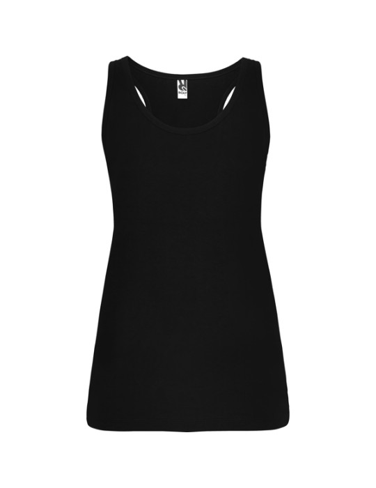 Débardeur dos nageur brodé logo, coton 165 g/m² | Brenda