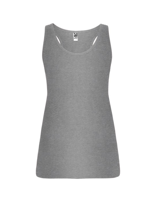 Débardeur dos nageur brodé logo, coton 165 g/m² | Brenda