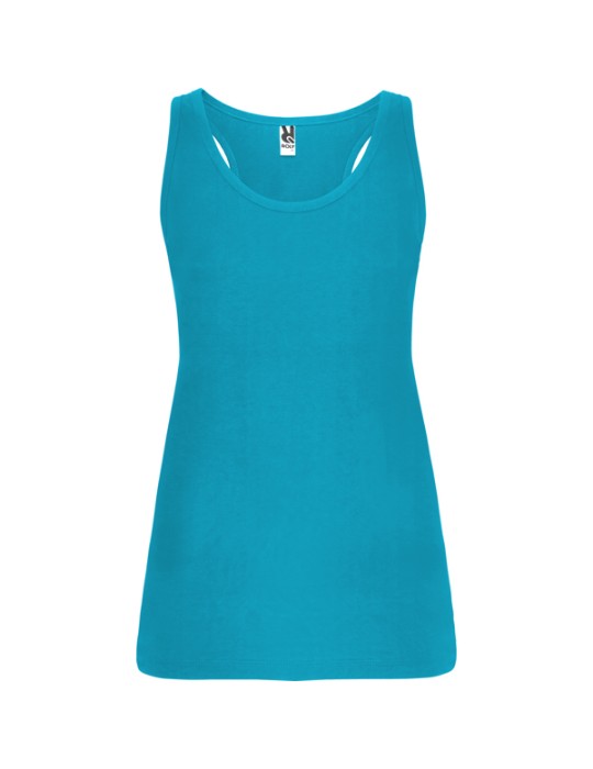 Débardeur dos nageur brodé logo, coton 165 g/m² | Brenda