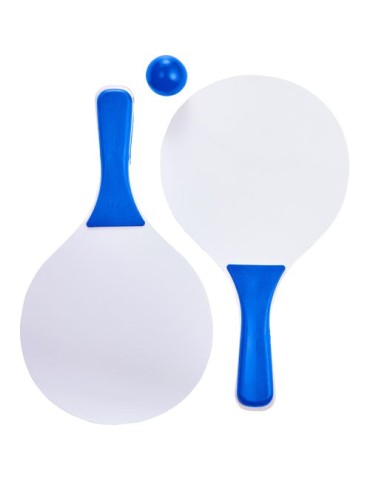 Raquettes de Plage Économiques Personnalisées Eliza - Set de 2 en Bois 2