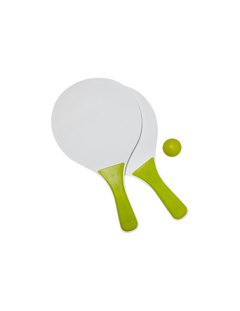 Raquettes de Plage Économiques Personnalisées Eliza - Set de 2 en Bois