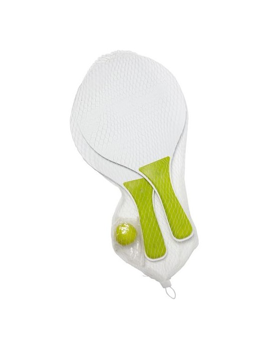 Raquettes de Plage Économiques Personnalisées Eliza - Set de 2 en Bois