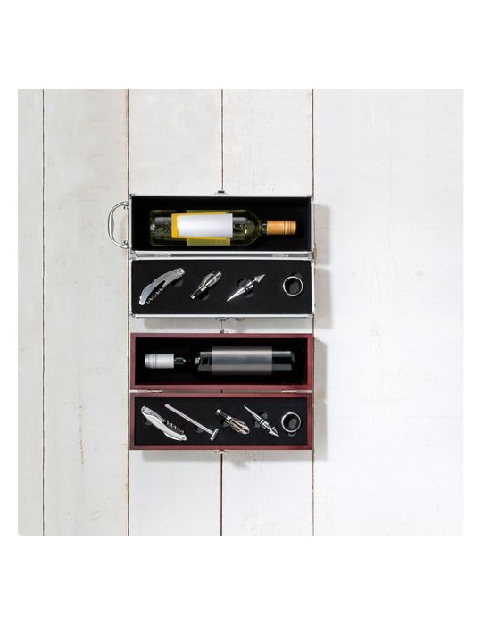 Coffret à Vin de Luxe Économique Personnalisé Nikita - 5 Pièces