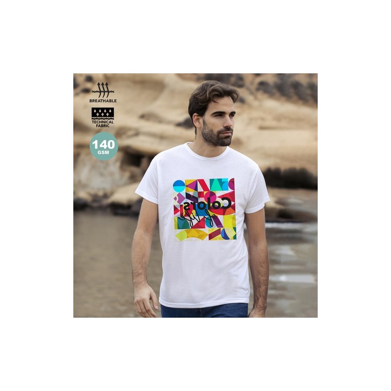 T-Shirt Personnalisé Adulte Pas Cher - Krusly, Idéal pour votre Marquage Matières : coton Taille textile : L Couleurs : blanc pe