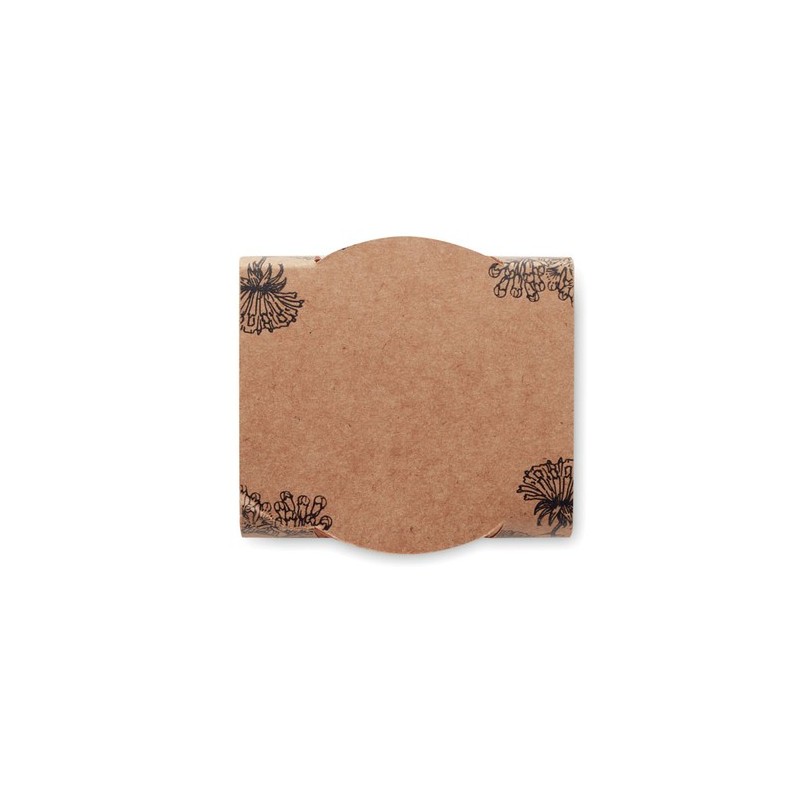 Pot  et pratique de graines de coquelicot RED POPPY Couleurs : bois Matières : terre cuite personnalisable avec votre logo