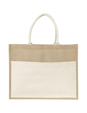 Sac publicitaire shopping toile de jute Livvie