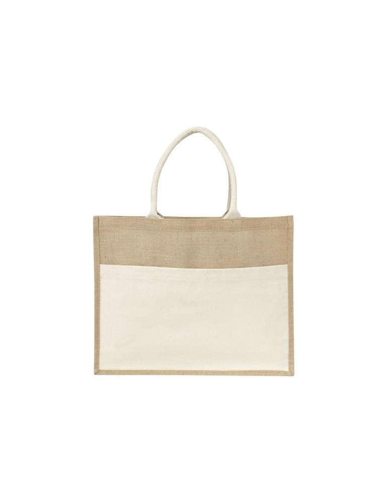 Sac publicitaire shopping toile de jute Livvie