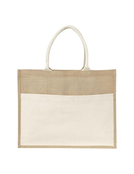 Sac publicitaire shopping toile de jute Livvie