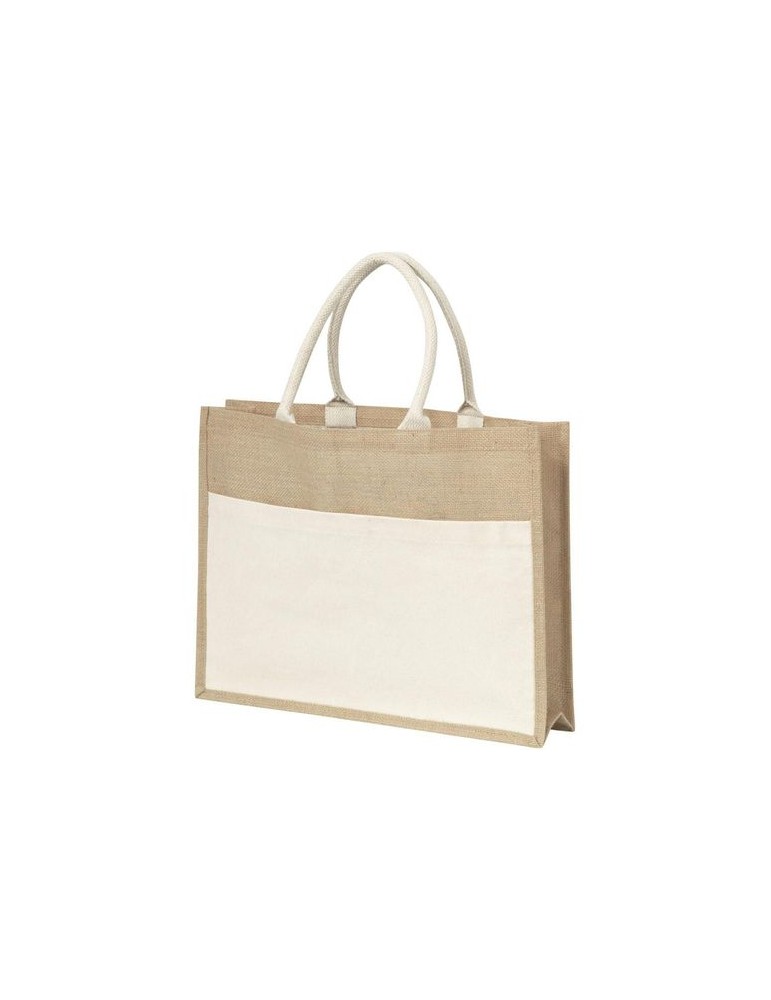 Sac publicitaire shopping toile de jute Livvie