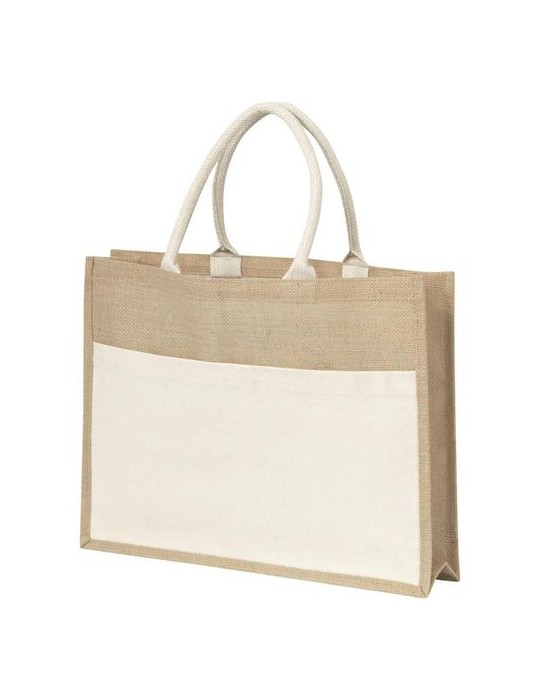 Sac publicitaire shopping toile de jute Livvie