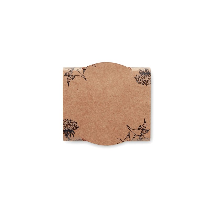 Pot  et personnalisé de graines de tournesol - SUNFLOWER Couleurs : bois Matières : terre cuite personnalisable avec votre logo