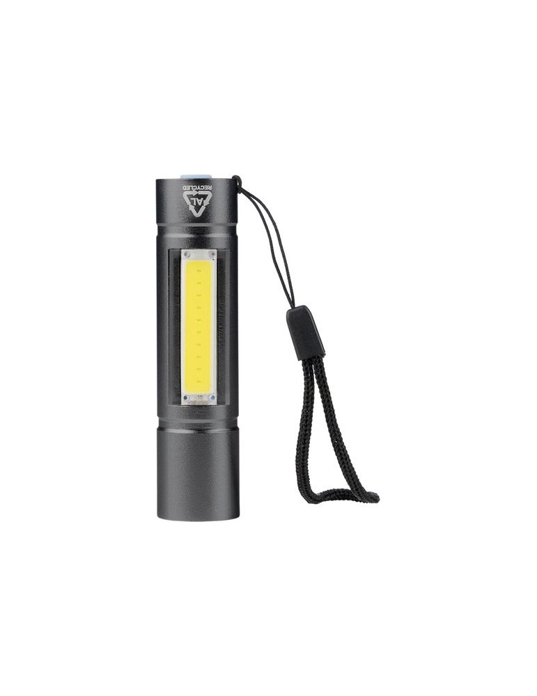 Lampe de poche COB en aluminium recyclé Sami