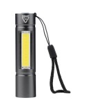 Lampe de poche COB en aluminium recyclé Sami