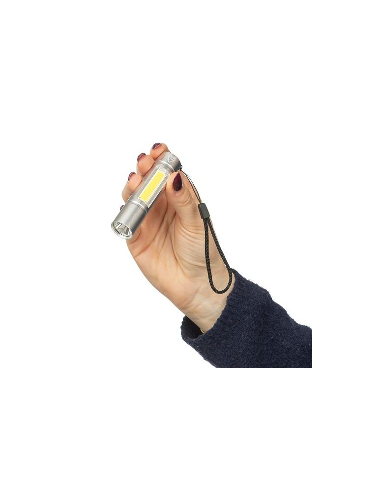 Lampe de poche COB en aluminium recyclé Sami