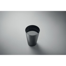 Gobelet réutilisable  300ml FESTA Matières : polypropylène (PP) Couleurs : noir impression haute définition