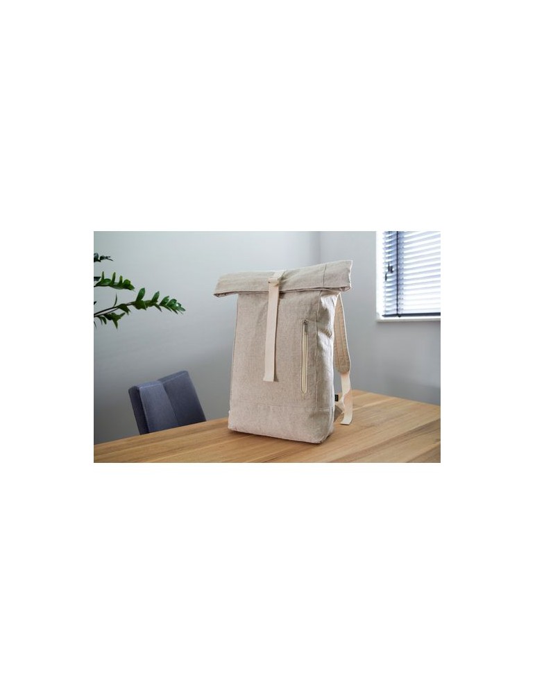 Sac à dos roll-top en chanvre Personnalisé pas cher - Margarete