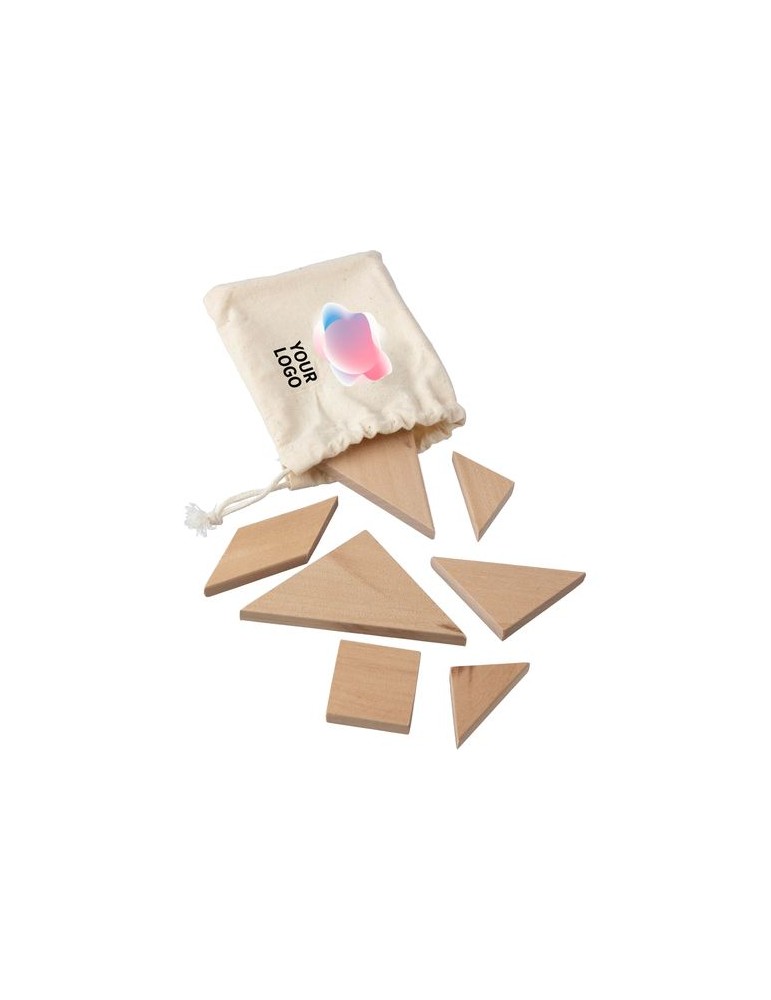 Puzzle Tangram en Bois - Cadeau d'Entreprise