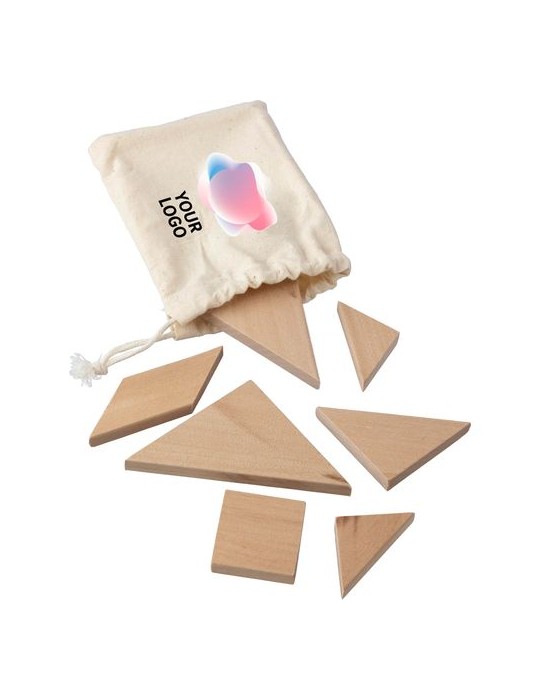 Puzzle Tangram en Bois - Cadeau d'Entreprise