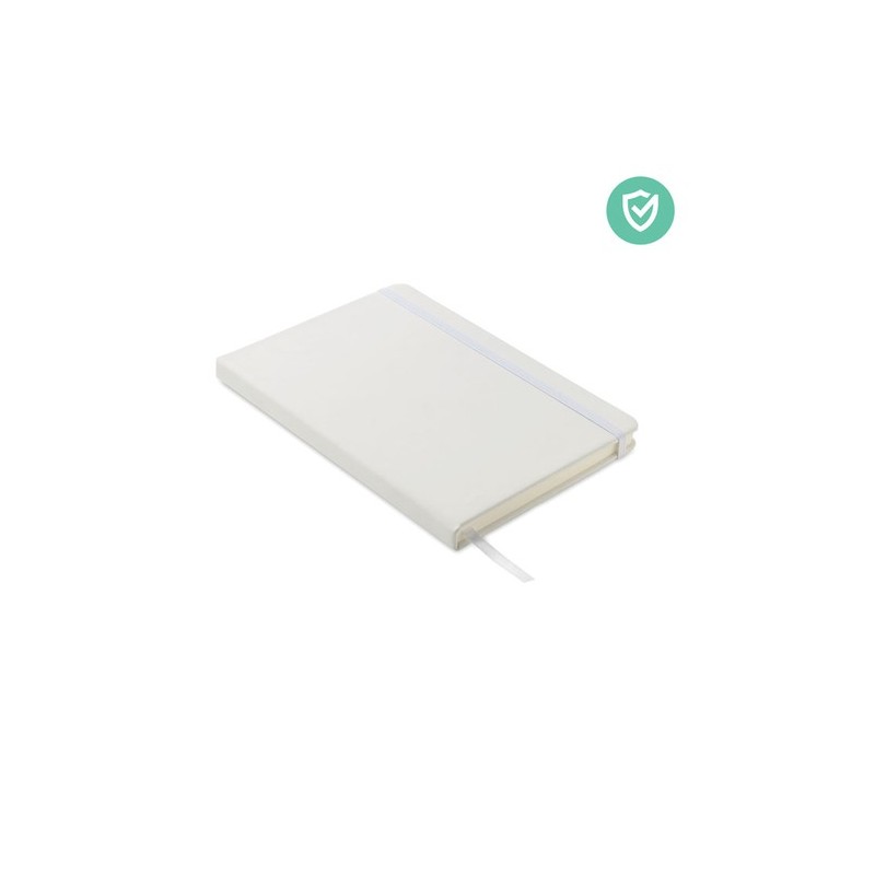 Carnet A5 antibactérien premium personnalisé ARCO CLEAN Matières : papier Couleurs : blanc