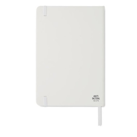 Carnet A5 antibactérien premium personnalisé ARCO CLEAN Matières : papier Couleurs : blanc personnalisable avec votre logo