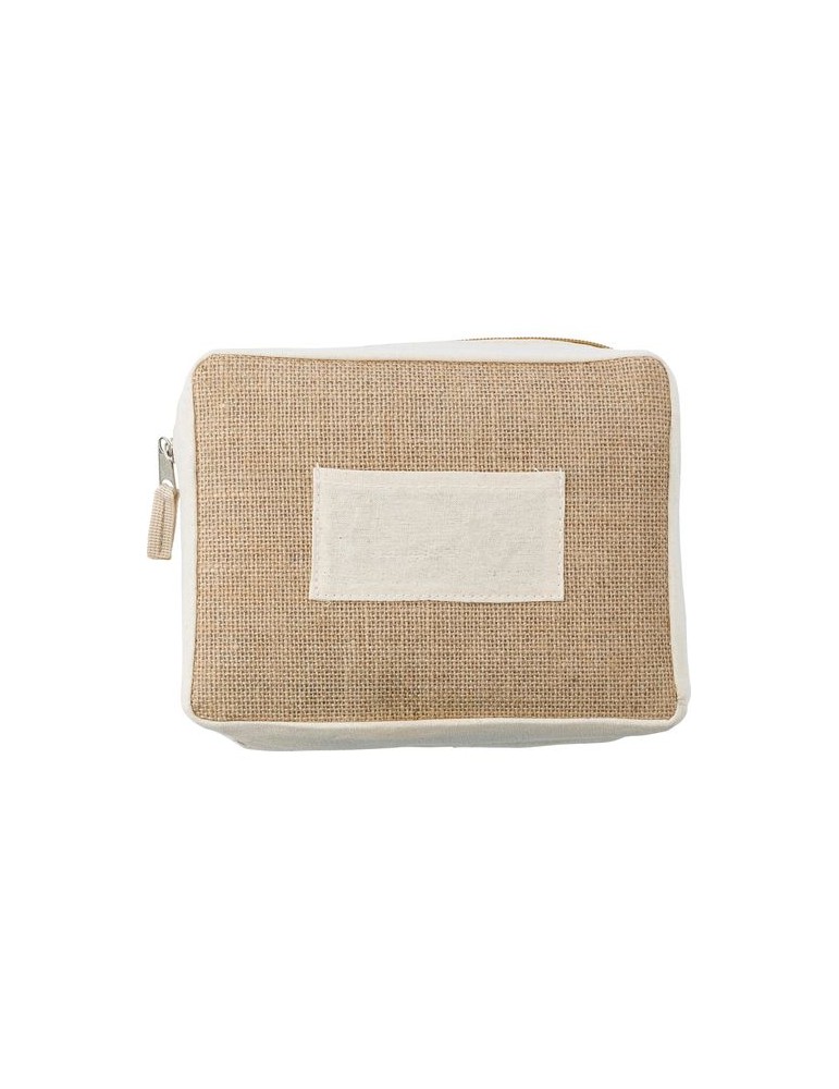 Trousse de Toilette en Jute Personnalisée - Julian, Objets Publicitaires