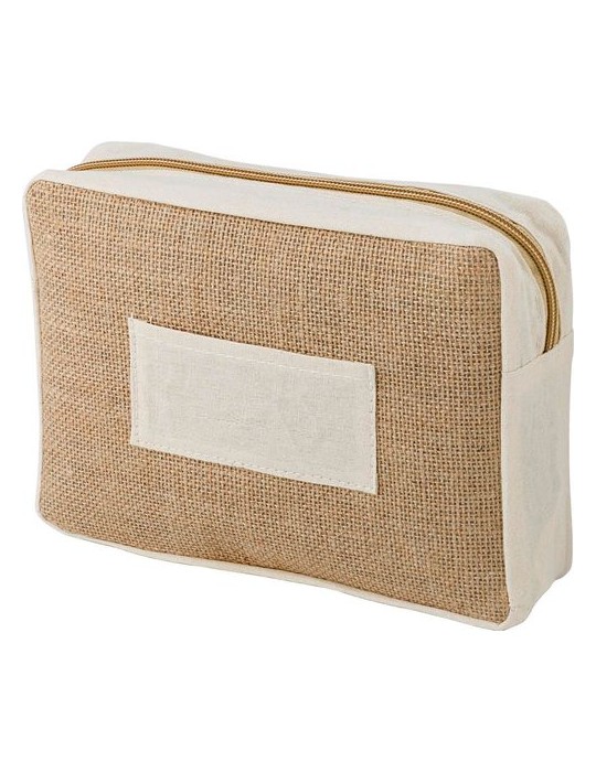 Trousse de Toilette en Jute Personnalisée - Julian, Objets Publicitaires