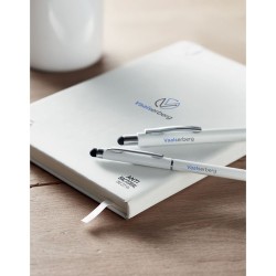 Carnet A5 antibactérien premium personnalisé ARCO CLEAN Matières : papier Couleurs : blanc impression haute définition