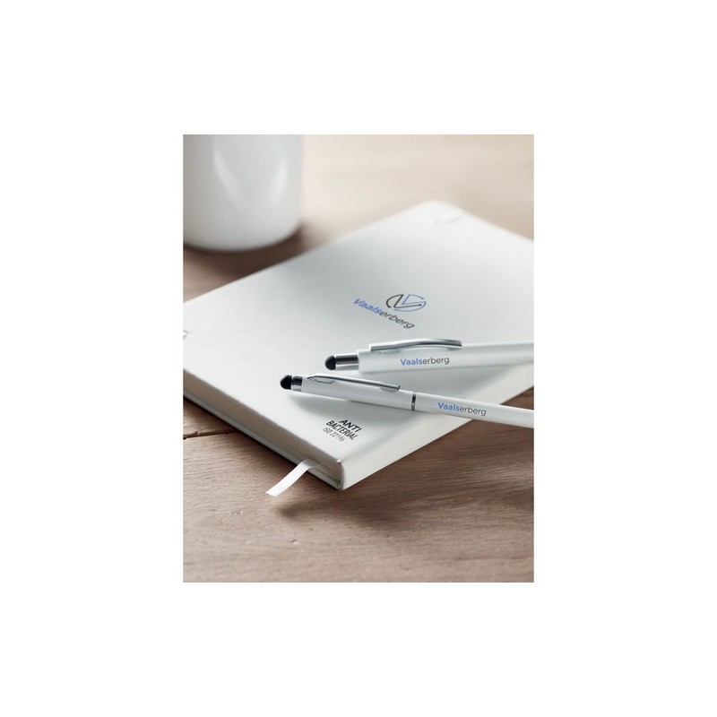 Carnet A5 antibactérien premium personnalisé ARCO CLEAN Matières : papier Couleurs : blanc impression haute définition