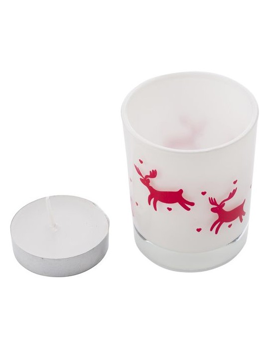 Photophore en verre décoré - Cadeau idéal personnalisé pas cher