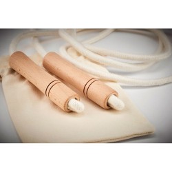 Corde à sauter  en coton - JUMP Matières : coton Couleurs : beige 2