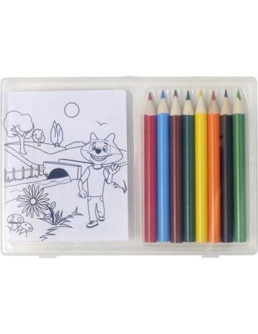 Set à Dessin 8 Crayons Colorés Personnalisé - Adita