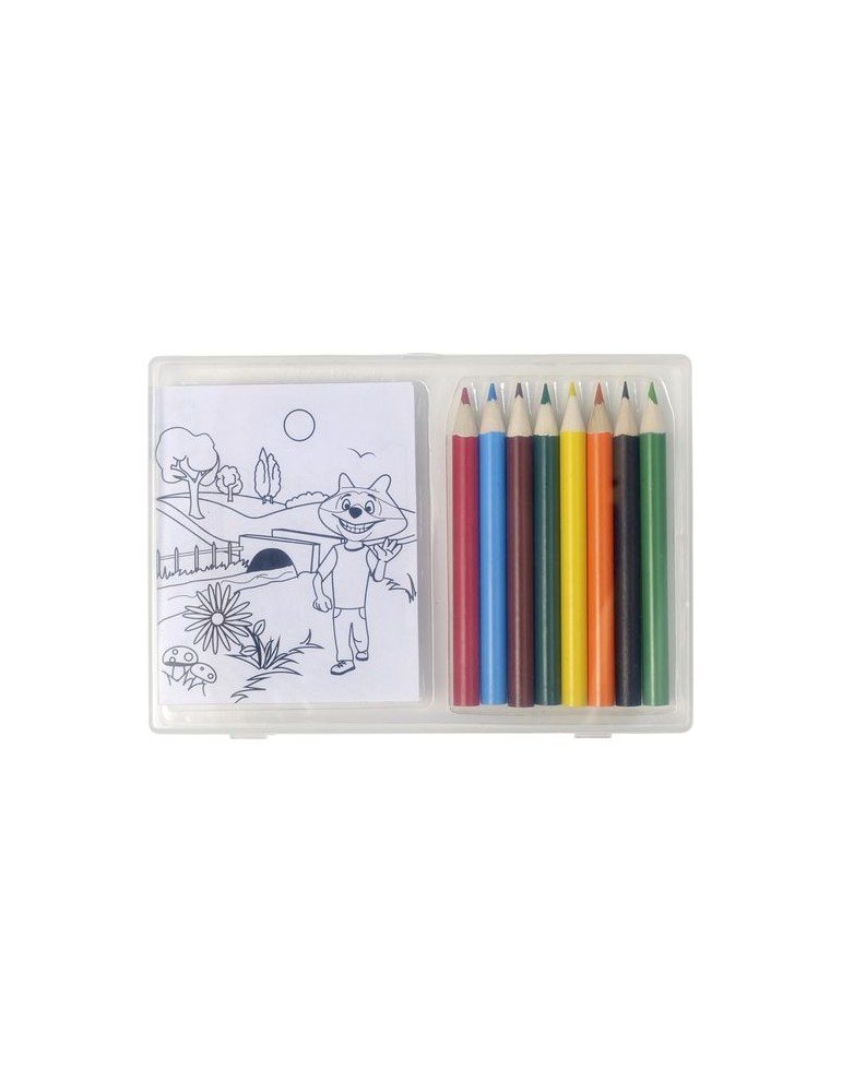 Set à Dessin 8 Crayons Colorés Personnalisé - Adita