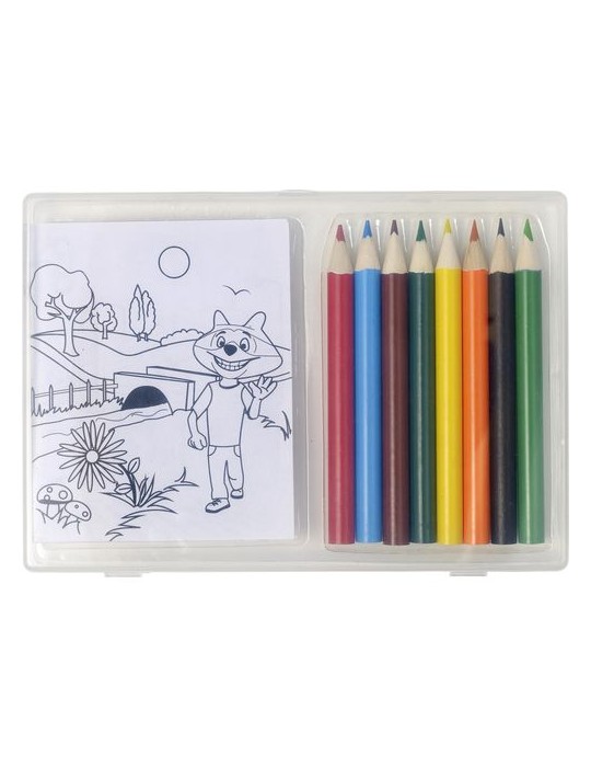 Set à Dessin 8 Crayons Colorés Personnalisé - Adita