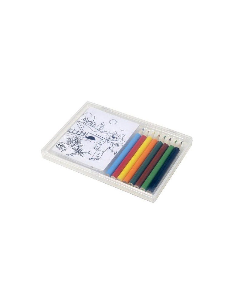 Set à Dessin 8 Crayons Colorés Personnalisé - Adita