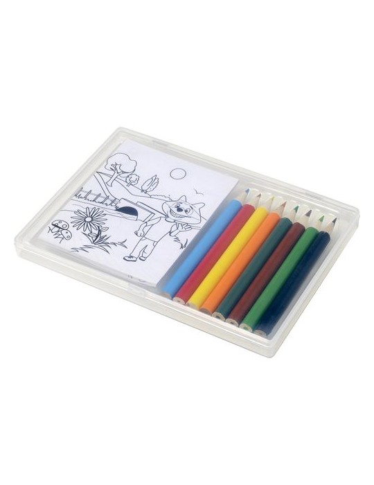 Set à Dessin 8 Crayons Colorés Personnalisé - Adita