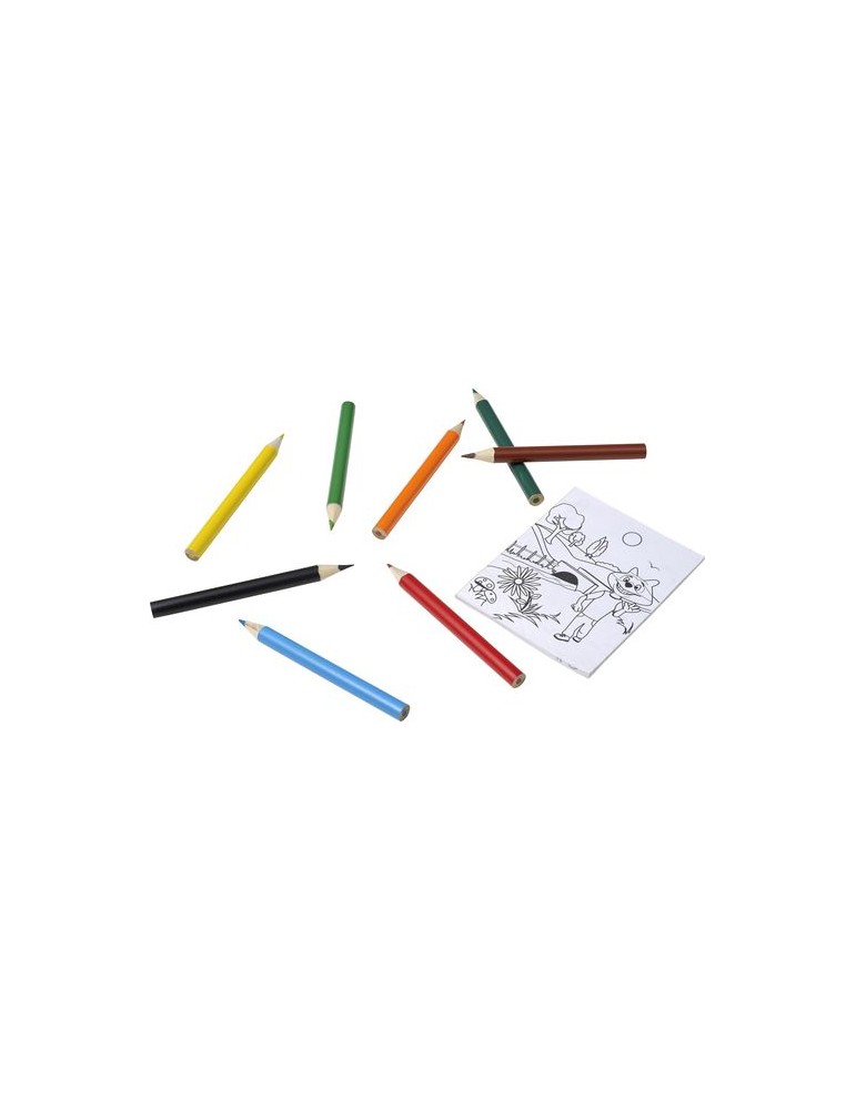 Set à Dessin 8 Crayons Colorés Personnalisé - Adita