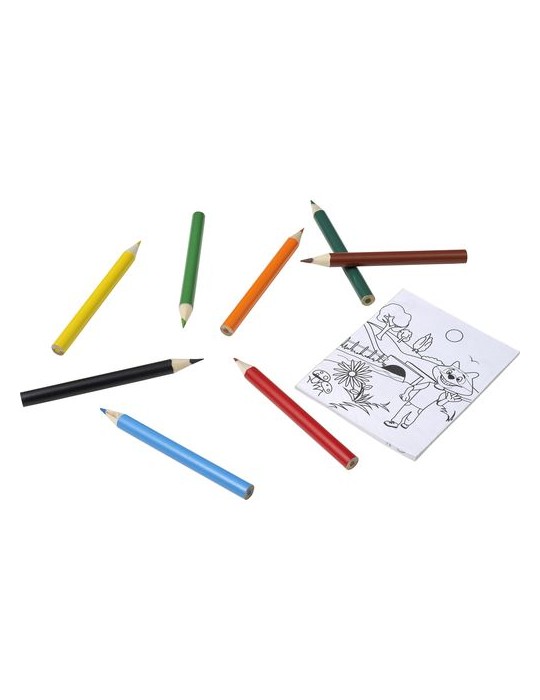 Set à Dessin 8 Crayons Colorés Personnalisé - Adita
