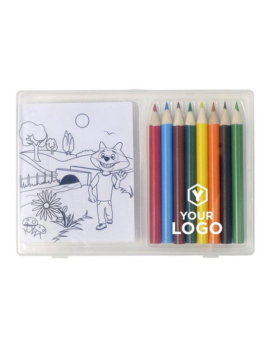 Set à Dessin 8 Crayons Colorés Personnalisé - Adita