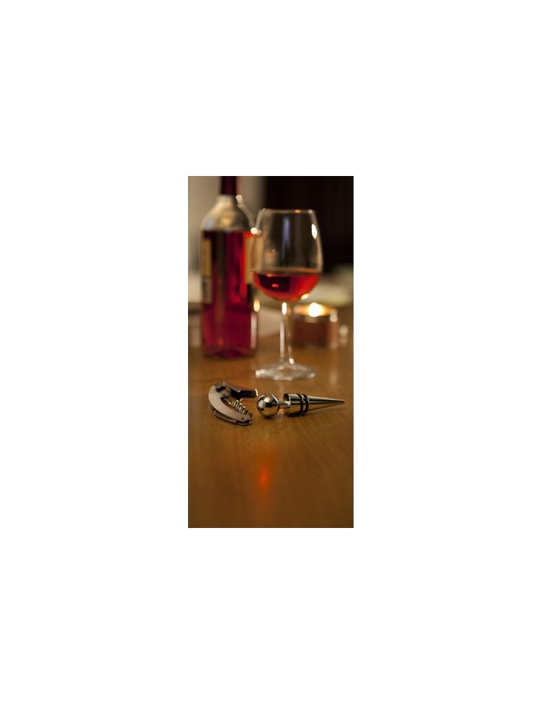 Set à Vin Élégant Économique en Métal Personnalisé Eve - Accessoires de Prestige