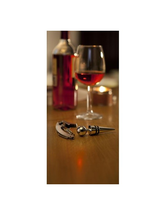 Set à Vin Élégant Économique en Métal Personnalisé Eve - Accessoires de Prestige