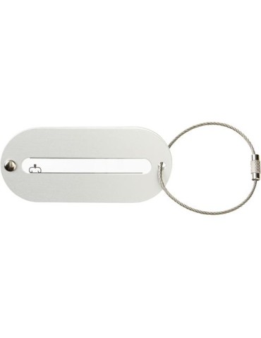 Etiquette bagage personnalisable en inox